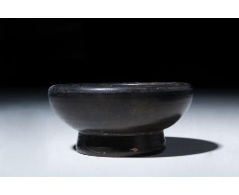 Ca. 4th-3rd Century BC.A well-formed Attic bowl with a lustrous black glaze characteristic of the Late Classical Attic and So