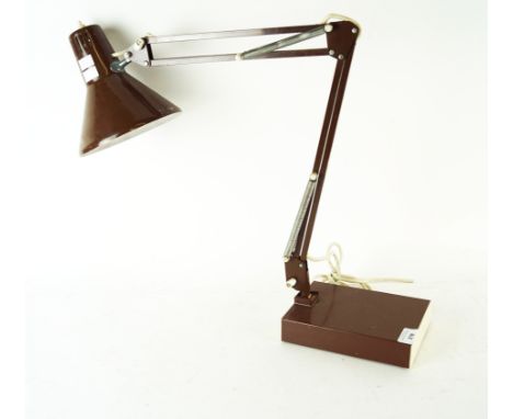 An anglepoise lamp