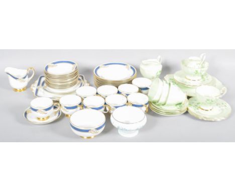 Two part tea service to include; Paragon and a Royal Albert "Laurentian Snowdrop".