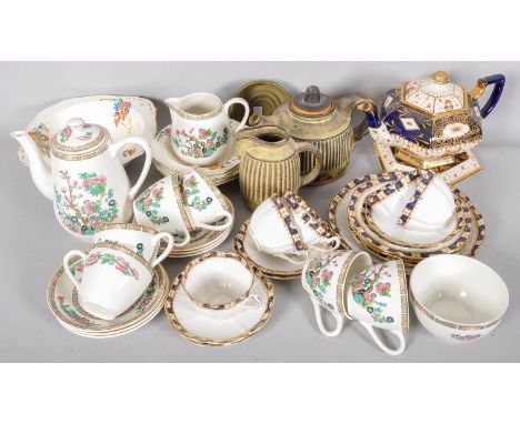 An Indian Tree tea service and other items