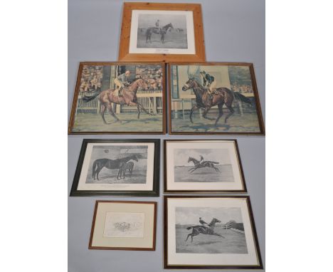 A pair of horse racing prints after A.C. Havell of Grand National winners Cloister and Manifesto, 39cm x 50cm, another after 