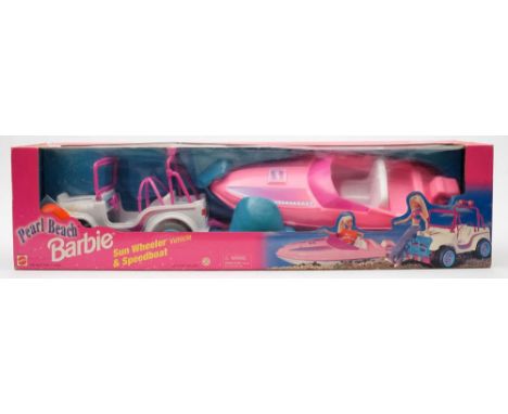 A 'Pearl beach Barbie Sun Wheeler & Speedboat':, in original box