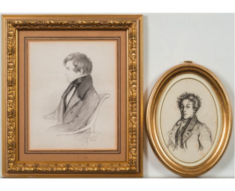 Three historical portrait engravings:, of William Hulton [1787-1864], Mrs Maria Hulton [nee Ford] and Albany William Fonblanq