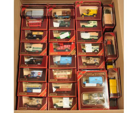 Matchbox Models of Yesteryear, a large mixed boxed group of mainly Commercials to include, Y12 GMC Van with Grey Roof, Y12 Fo