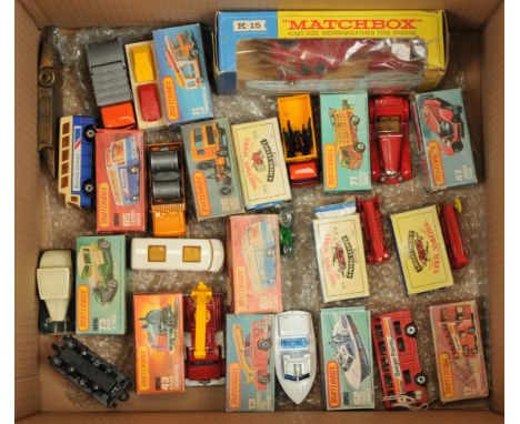 Matchbox Superfast, a mixed boxed group of Sports Cars and similar vehicles to include, 71c Cattle Truck (cows attached to sp