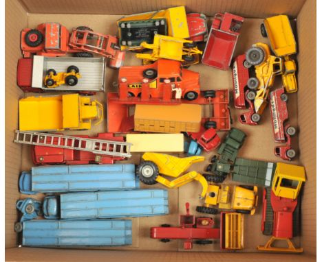 Matchbox, King Size, Lesney and similar, a mixed unboxed group of Commercial/Construction vehicles to include, King-Size 8 Sc