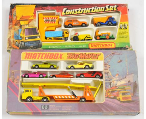 Matchbox Superfast pair of Gift Sets (1) G-2 Big Mover Car Transporter Gift Set comprising&nbsp; 5 x Superfast cars including