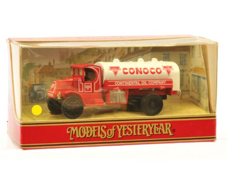Matchbox Models of Yesteryear, Pre-Production Y23B - Mack Tanker - "Conoco" Tampo Print with Black plastic wheels - Generally