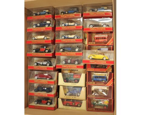 Matchbox Models of Yesteryear a mixed group to include Y12 Ford Model T "BP", Y18 Cord, Y4 1930 Duesenberg Model J and others