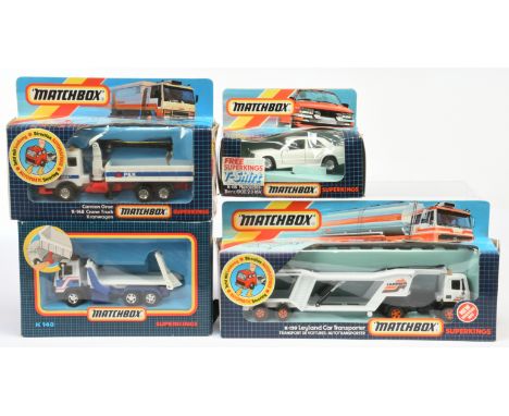 Matchbox Super Kings group of Commercial vehicles to include, (1) K120 Leyland Articulated Car Transporter "Carrier" - tracto