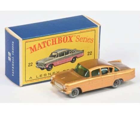 Matchbox Regular wheels 22b Vauxhall Cresta - Stannard Code 19, metallic light gold without rear silver trim but with red tai