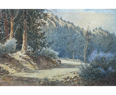 BRIGADIER ALLEN ROBERT BETHAM SHUTTLEWORTH (BRITISH ACTIVE 1912-1920) WATERCOLOUR PAINTING OF ZIARAT IN PAKISTAN, 'Ziarat 192