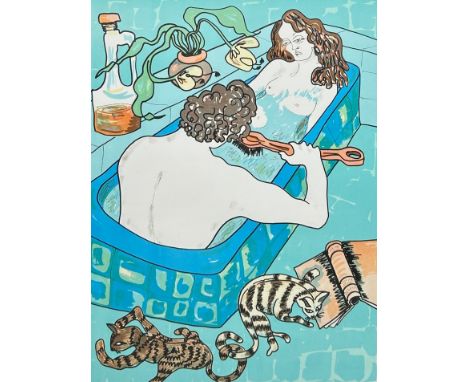 EDWINA SANDYS (BRITISH, B.1938) 'COUPLES' lithograph on paper, signed in pencil 'Edwina Sandys' (lower right) and numbered ed