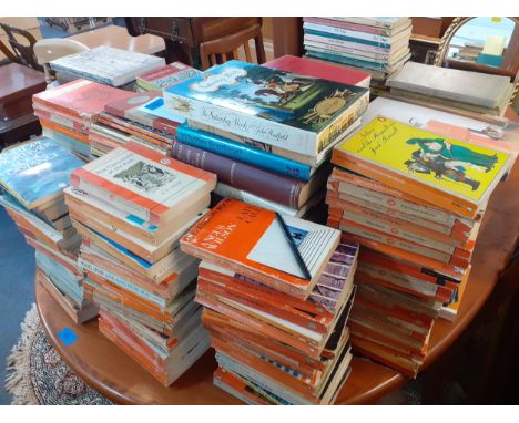 A quantity of mainly 1950's and 1960's puffin and Penguin classic novels and other books together with 1960's and 1970's maga