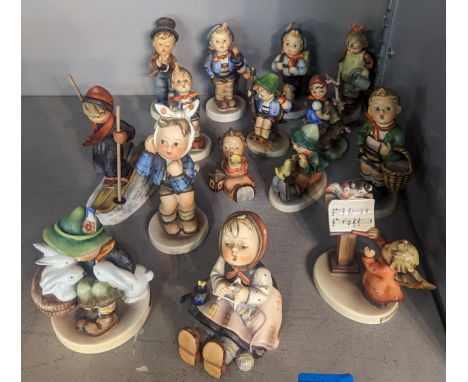A group of 15 Goebel Hummel figures of children in various sizes Location: 4.3 
