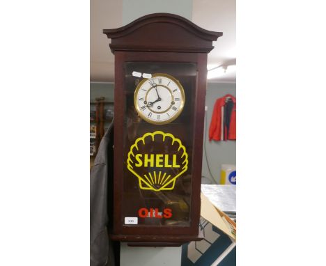 Shell Oil advertising wall clock in working order 