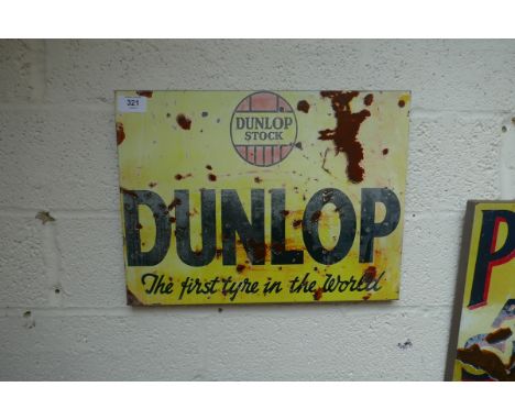 Dunlop reproduction metal sign 