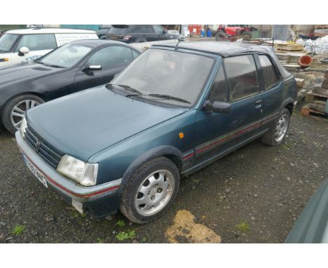 1992 K reg Peugeot 205 1.9 Cti barn find with just 58000 miles on the clock, no MOT, non runner