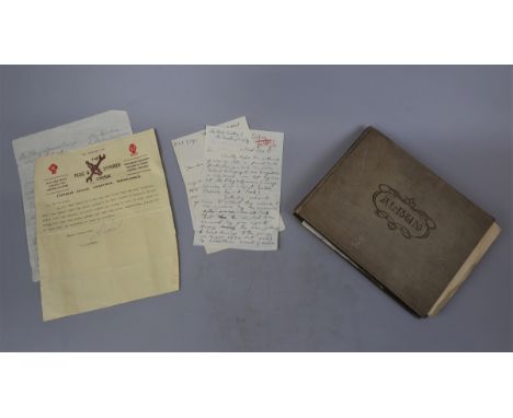 Collection of ephemera to include a discussion between a gentleman and the Plug and Spanner Garage about the ruturn of a vehi