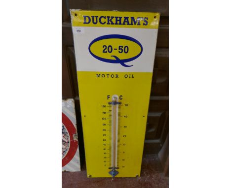 Original Duckham's Motor Oil wall thermometer 