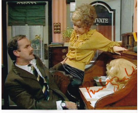 Prunella Scales, Fawlty Towers Actress, 10x8 inch Signed Photo. Good condition. All autographs come with a Certificate of Aut