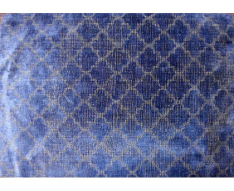 A contemporary woollen midnight blue carpet, 241 x 170cm 