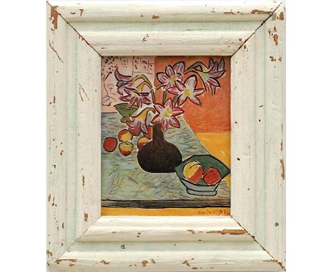 HENRI MATISSE 'Narcissus et pommes', off set lithograph, signed in the plate, Ref: cahiers d'art, 20cm x 16cm, vintage French