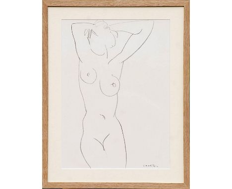 HENRI MATISSE 'Nude', off set lithograph, printed by Maeght, 38cm x 28cm, framed and glazed. 