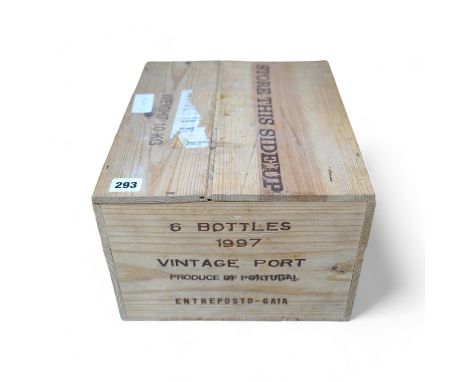 A sealed case of six bottles of Grahams 1997 Vintage Port. Condition - good
