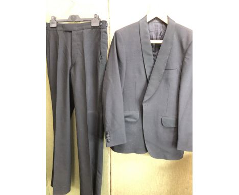 A MOSS BROS COVENT GARDEN DINNER SUIT JACKET SIZE 38 R TROUSERS L 38 (2)