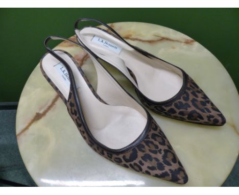 SHOES. L.K BENNETT.LONDON LEOPARD PRINT SUEDE SIZE UK 40
