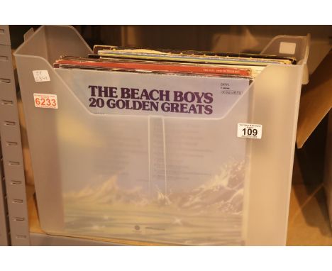 Box of LPs to include the Beach Boys. P&amp;P Group 3 (£25+VAT for the first lot and £5+VAT for subsequent lots) 