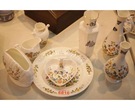 Eight pieces of Aynsley ceramics. P&amp;P Group 2 (£18+VAT for the first lot and £2+VAT for subsequent lots) 