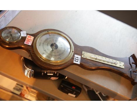 Contemporary Widdop aneroid barometer thermometer. This lot is not available for in-house P&amp;P. 