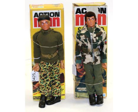 Palitoy Action Man Two Soldiers one with Eagle Eyes (both E boxes G-F) (2)