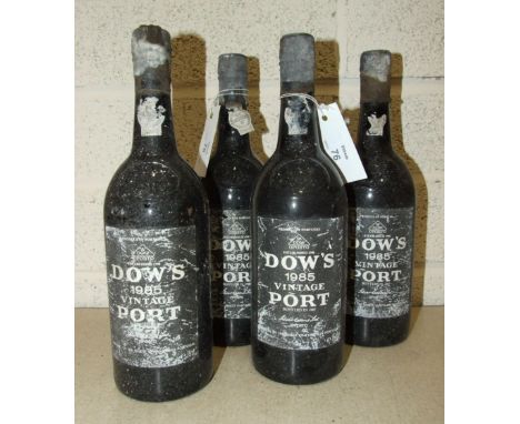 Dow's 1985 Vintage Port, 4 bottles.