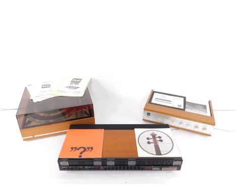 A Bang &amp; Olufsen Bio Master 400 Superior Stereo FM tuner and amplifier, a Dual 1219 hi-fi automatic turntable and a Dual 