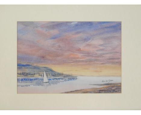 Frank Gibson (British, b.1928). Early Light, watercolour, signed, 19.5cm x 28.5cm.