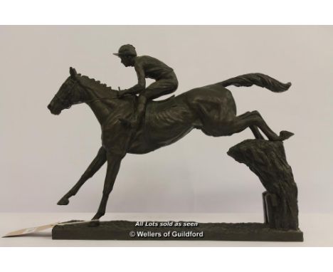 Amy Oxenbould, 1980,  bronze resin model of Arkle, Gold Cup Winner 1964, 65 &amp; 66,  limited edition 44/350, 36cm.