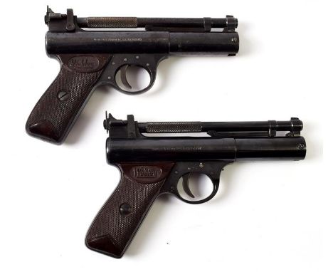 PURCHASER MUST BE 18 YEARS OF AGE OR OVER A Webley Premier .22 Calibre Air Pistol, numbered 2098, with blued finish and bakel