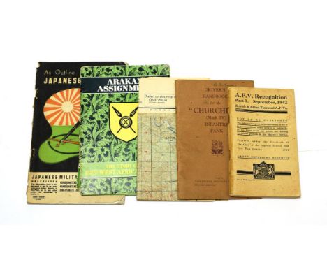 Four Military Books:- Driver's Handbook for the ''Churchill'' (Mark IV) Infantry Tank, issued by Vauxhall Motors Ltd., April 