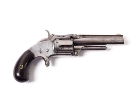 A Smith &amp; Wesson Model 1½ .32 Calibre Rimfire Five Shot Revolver, Second Issue, the 9cm barrel stamped on the raised rib 