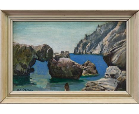 * ARCHIBALD MCGLASHAN (SCOTTISH 1888 - 1980), CAPRI oil on canvas board, signed 21cm x 34cm FramedLabel verso: T & R Annan & 