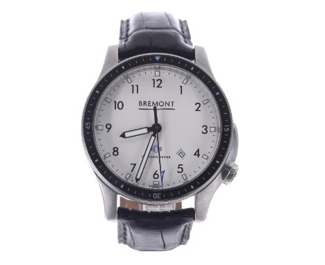 Bremont Boeing automatic chronometer stainless steel gentleman's wristwatch, reference no. BB1-SS/WH, serial no. 114xx, cream