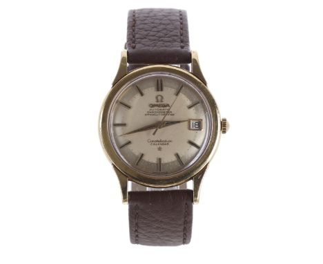 Omega Constellation Calendar Chronometer automatic 18ct gentleman's wristwatch, serial no. 16881xxx, circa 1958, silvered dia