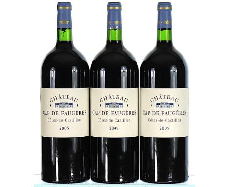 2005 Chateau Cap de Faugeres, Castillon-Cotes de Bordeaux 3x150clThese wines were part of a private collection from an import