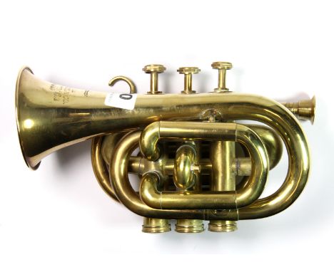 Musical Instrument. A Bessons & Co brass cornet.