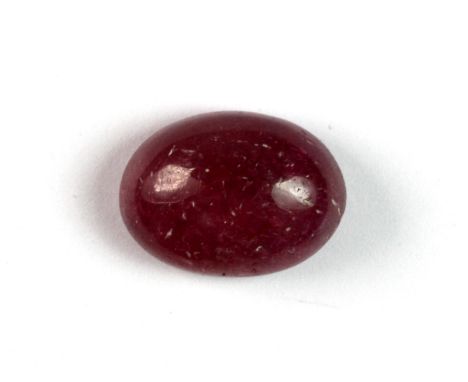 A large cabochon cut ruby (approx. 17ct).