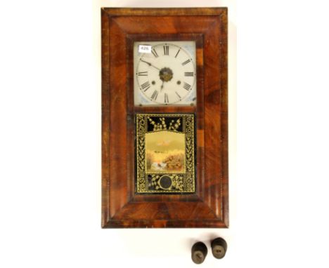 A 19th century American kipper box style clock.