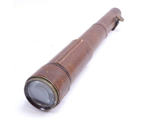 An early 20th century F Davidson &amp; Co Davon Number 5 military issue telescope microscope, patent no. 13251-12, with Briti